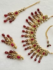 Indian Amreli kundan Red Pearl