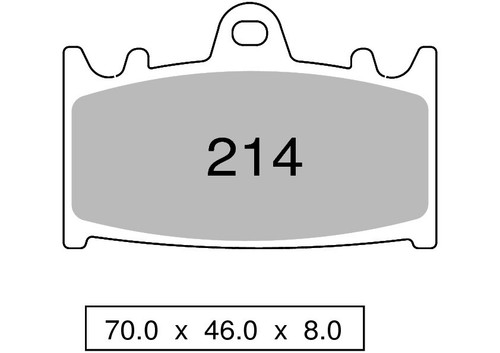 Pair front pads zcoo mix - of,