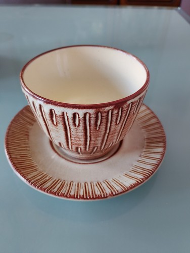 Creigiau bowl with saucer - creigiau,