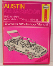 Haynes Austin Ambassador 871 - 1982 - 1984 All Models Owners Workshop Manual