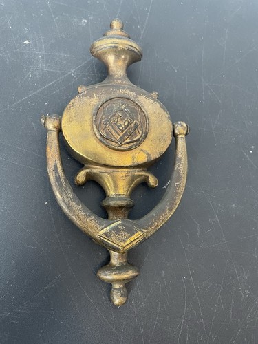 Vintage brass lodge door - lodge,