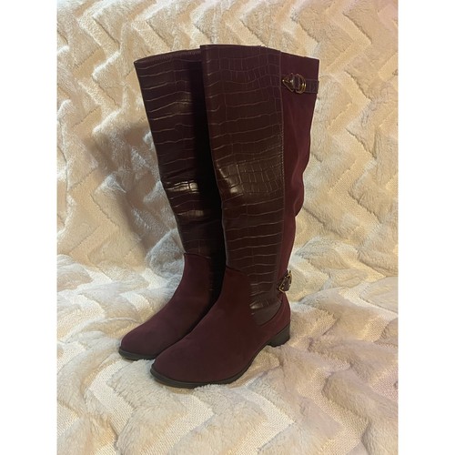 Justfab burgundy taniya - taniya, boots