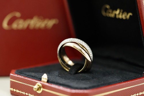 Cartier trinity diamond ring - cartier,