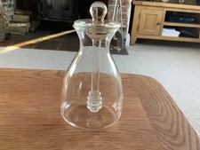 Clear Honey Jar With Dipper