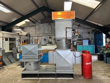 Used Spraybooth heating and extraction system with control panel