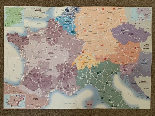 Caravan club site index - index, map