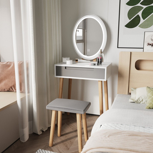 Dressing table vanity set with - table,