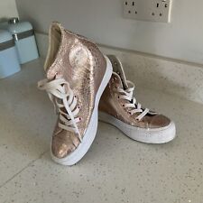 Converse Hidden Wedge Uk 4 Us 6 Eu 36.5 Rose Gold Leather High Top Streetwear