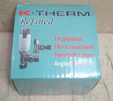 Team Controls Thermostatic Radiator Valve 15mm x 1/2'' Angled TRV Lockshield