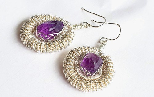 Brazilian amethyst fine silver - brazilian,