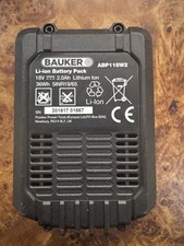 2x Bauker 18v 36WH Li-ion 2.0Ah Battery + 1x 70W 20v 2.5ah Fast Battery Charger