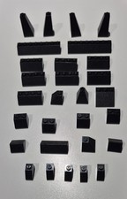29 x Vintage LEGO Black Slope