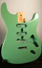 Stratocaster Guitar Body Surf Green Undrilled Alder DIY Project