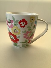 Cath Kidston Prairie Flowers Large Crush Mug By Queens White Floral 11cm
