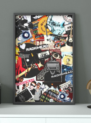 Radiohead collage art - radiohead,