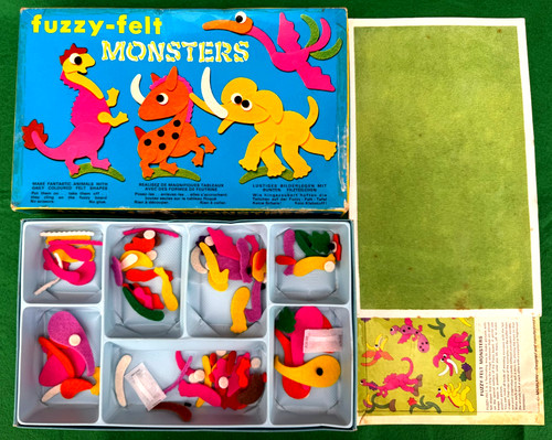 Fuzzy felt monsters vintage - felt,