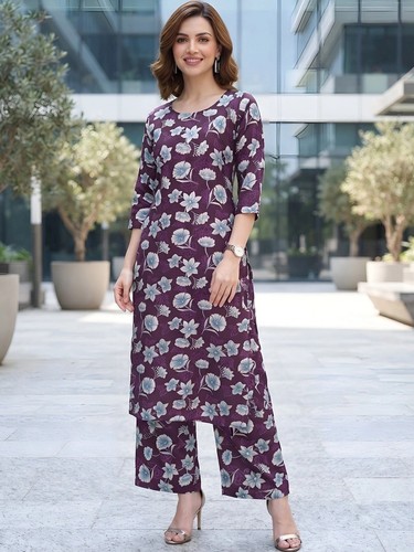 Indian women purple cotton - indian,