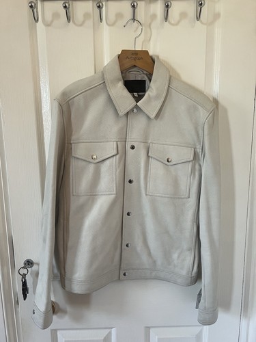 Men leather reiss grey - leather,