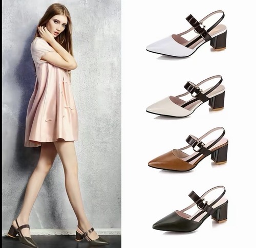 Women pointed toe - pointed-toe, block-heel
