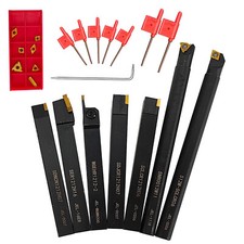 Lathe Turning Tool Set 12mm Shank Carbide Turning Tool Boring Bar Turning Tools 