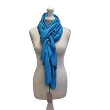 Coast Wrap Scarf Metallic Blue