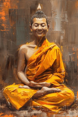 Buddha canvas picture print - picture,