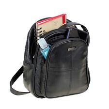 Ladies Real Genuine Soft Nappa Leather Backpack with Security Pocket