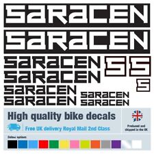 Saracen bike labels / decals / stickers, 5+ years external quality (26 pack)