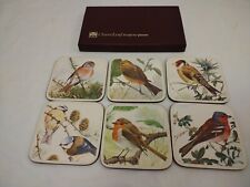 Cloverleaf ‘BRITISH BIRDS’ 6 x Coasters - BOXED Vintage 