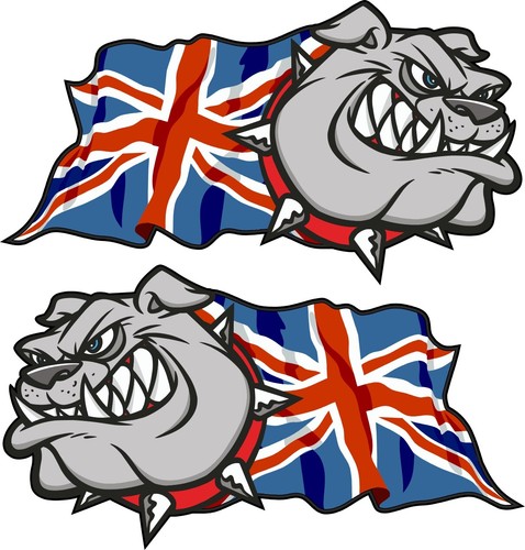 Handed pair british bulldog - handed,