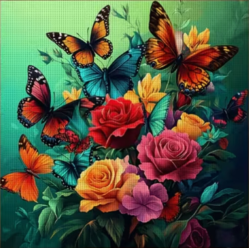 Printed cross stitch - kit, 11