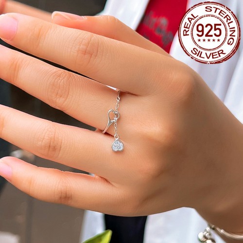 Women cubic zirconia heart - women,