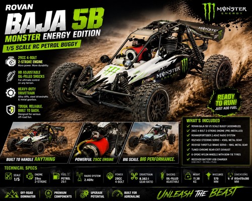 Rovan baja monster energy - monster,