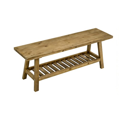 Rustic farmhouse bench - 43",