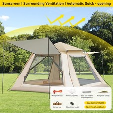 4-6Persons Family Tent Instant Pop Up Tent Outdoor Camping Hiking Festival Large