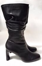 BERSHKA -Black Supple Leather