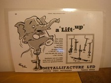 1953 METALLIFACTURE LTD, FARM JACKS, NOTTINGHAM ADVERT (LAMINATED PHOTOCOPY)