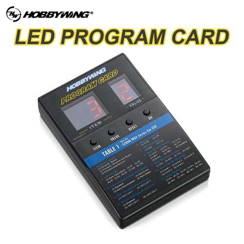 Hobbywing esc led - esc, programming