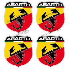 Car sticker abarth - sticker, x4