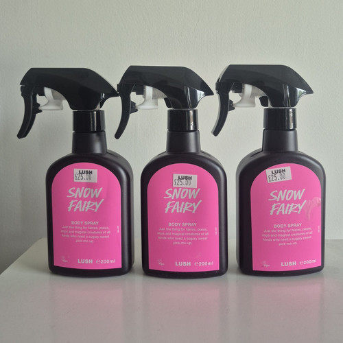 Lush snow fairy body spray - snow,