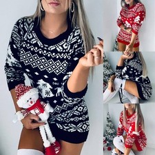 Women Christmas Sweater Dress