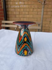 Poole Pottery Colourful Abstract Small Vase Lorna Whitmarsh 14cm Tall