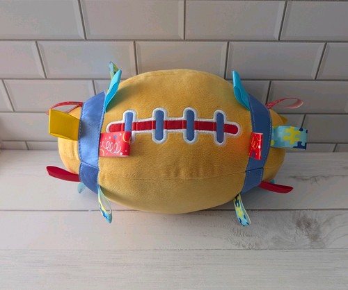 Football plush rattle ribbon - football,