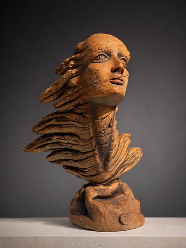 Vintage studio pottery - pottery, bust