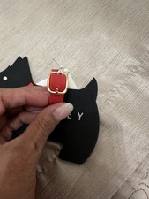 TWO Radley Heritage Black Dog Luggage Tag 13cm X 10cm. 