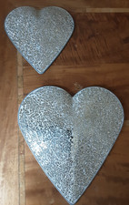 Hearts Silver Sparkle Mosaic