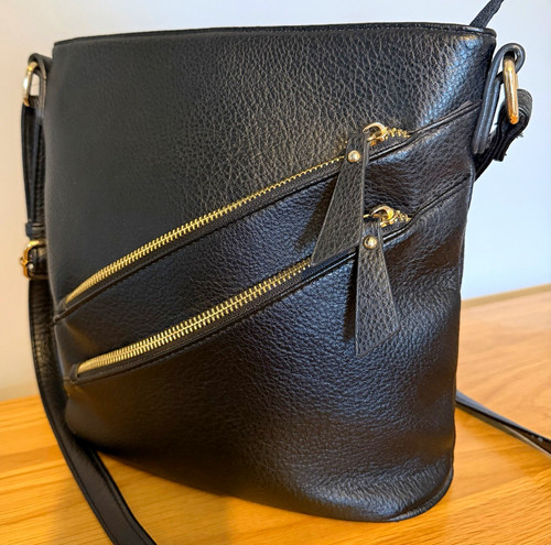 Pavers black faux leather - black,