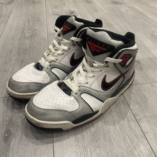 Nike Air Flight Falcon White Silver University Red mens UK 12 vintage basketball