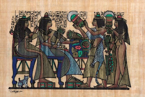 Egyptian papyrus lotus - egyptian,