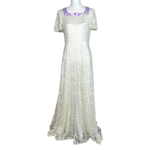 Handmade lace maxi dress - maxi,